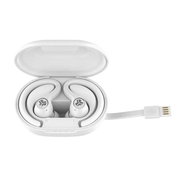 White Jlab JBuds Air Sport Sport Earbuds | SlkfYXBrD2F